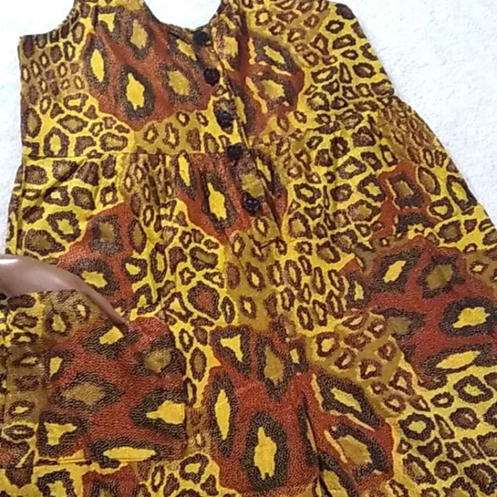 ANIMAL PRINT JUMPER W/Head Wrap NWOT